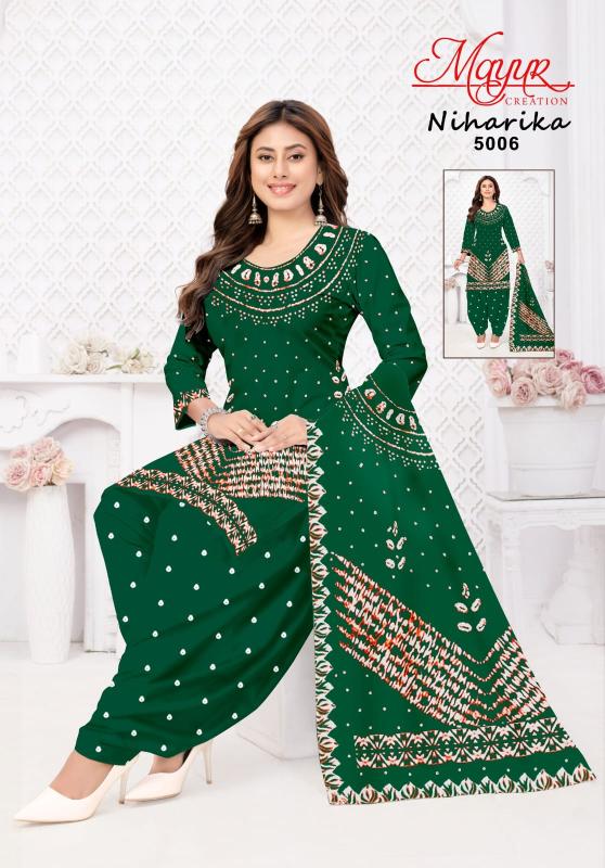 Mayur niharika vol-5 printed dress materials wholesalers